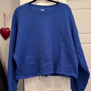 Casual Blue Women's Sweatshirt